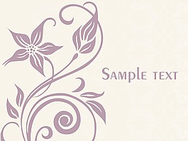 花的示例文本背景系列design6