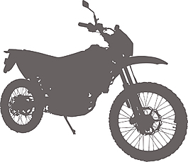 摩托車剪影