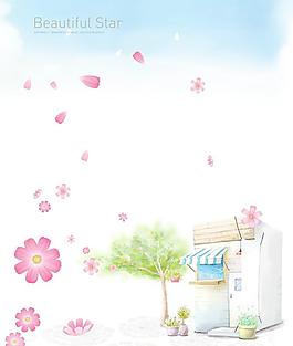 手繪風(fēng)景