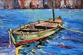 藍(lán)色湖水