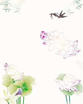 荷花 移門