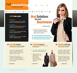 互聯(lián)網(wǎng)交流網(wǎng)頁(yè)psd模板