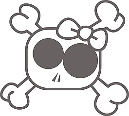 EMO顱骨矢量元素