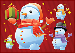 免費(fèi)的雪人矢量