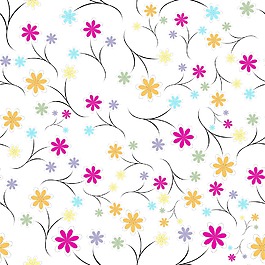摘要無(wú)縫花卉圖案