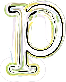 說明有機(jī)字體字母P