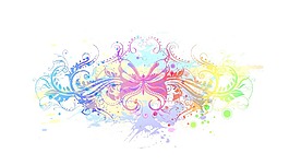 水彩花卉背景矢量插畫