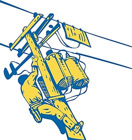 電力巡線電話修理工電工