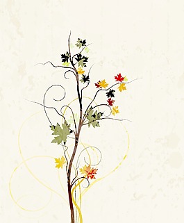 畫(huà)花卉背景矢量插畫(huà)