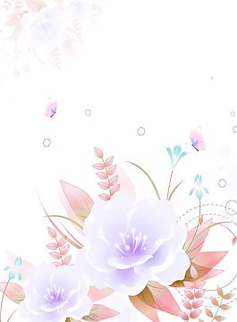 紫色花朵