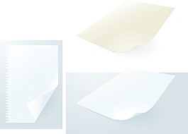 紙張矢量集辦公文件