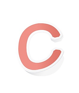 贴纸字母矢量字符集