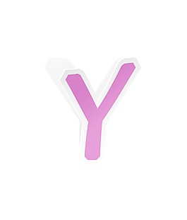贴纸字母矢量字符集