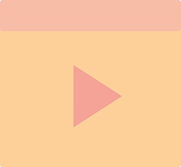 時(shí)髦的播放按鈕圖標(biāo)