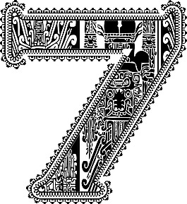 古代7號矢量插畫