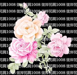 手繪花卉素材圖案