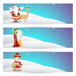 網(wǎng)站標(biāo)題或旗幟與圣誕老人
