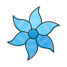 裝飾藍色花