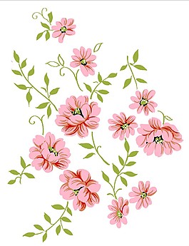 粉色花