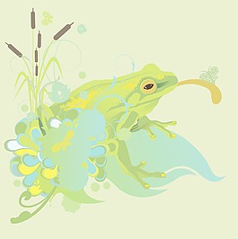 一個(gè)與花和垃圾背景摘要說(shuō)明