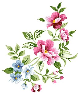 粉色花