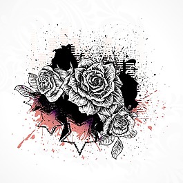摘要花卉背景矢量