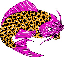 錦鯉魚跳