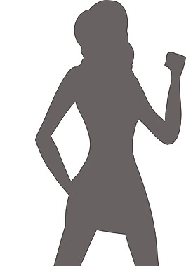 女人剪影矢量