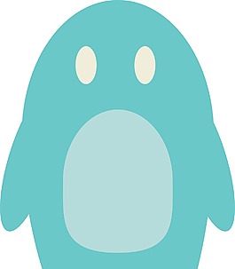 時髦的企鵝圖標