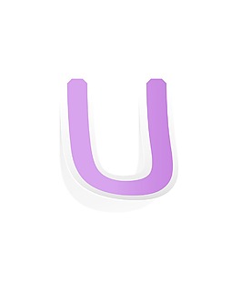 贴纸字母矢量字符集