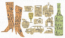 演出銷售矢量標志