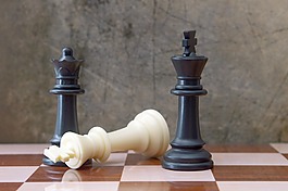 下棋對垃圾背景
