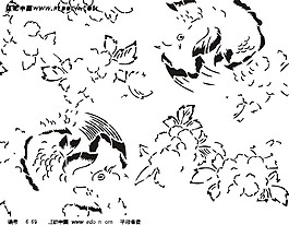 歐式花紋背景素材