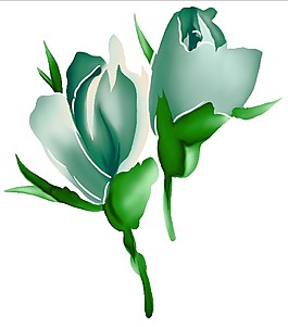 綠色鮮花