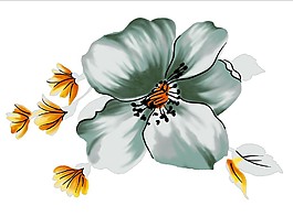 深灰色花盛開(kāi)