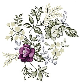 紫色鮮花盛開