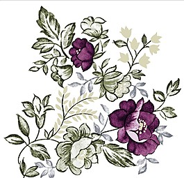 唯美紫色花