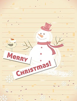 與雪人圣誕插圖