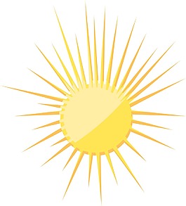 有光澤的太陽