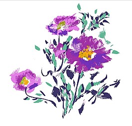 唯美紫色花