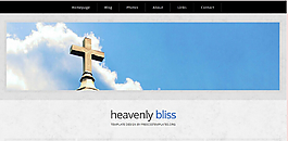 天堂福音日志三列網(wǎng)頁模板