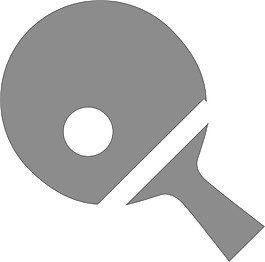 乒乓球的字形圖標(biāo)