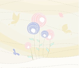 摘要蝴蝶矢量插畫