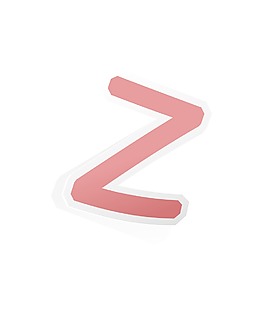 贴纸字母矢量字符集