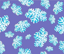 雪花矢量无缝背景