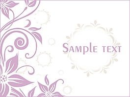 花的示例文本背景系列design2