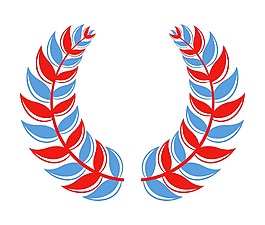 桂冠七月第四向量的主題設(shè)計