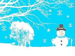 snowflaks圣誕背景