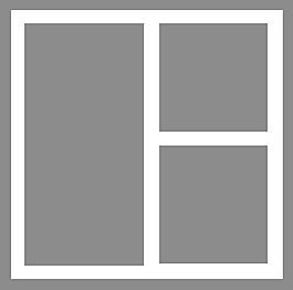 1字形排列圖標