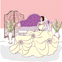 婚紗素描圖